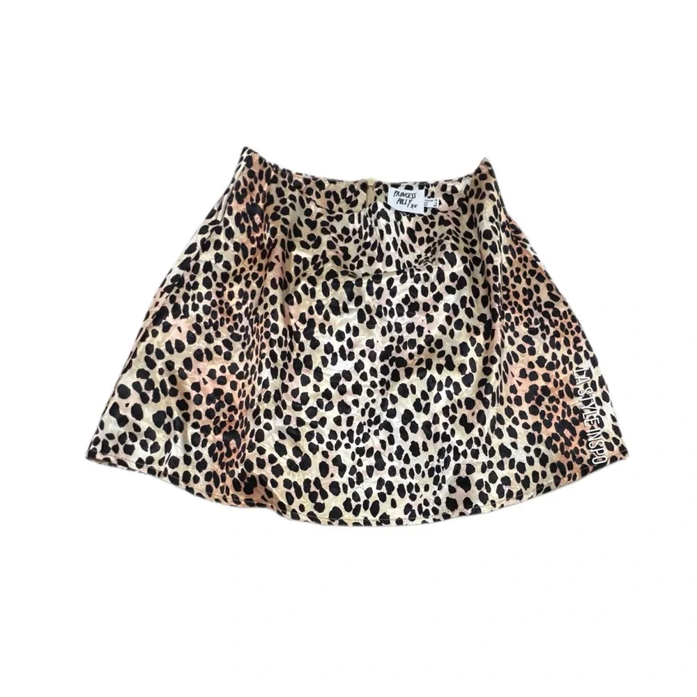 Princess Polly Satin Silky Mini Skirt A Cut Size 4